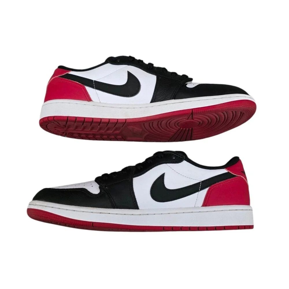 Nike Air Jordan 1 Retro OG Low Black Toe Sneakers Mens Size 9 CZ0790-106 Clean